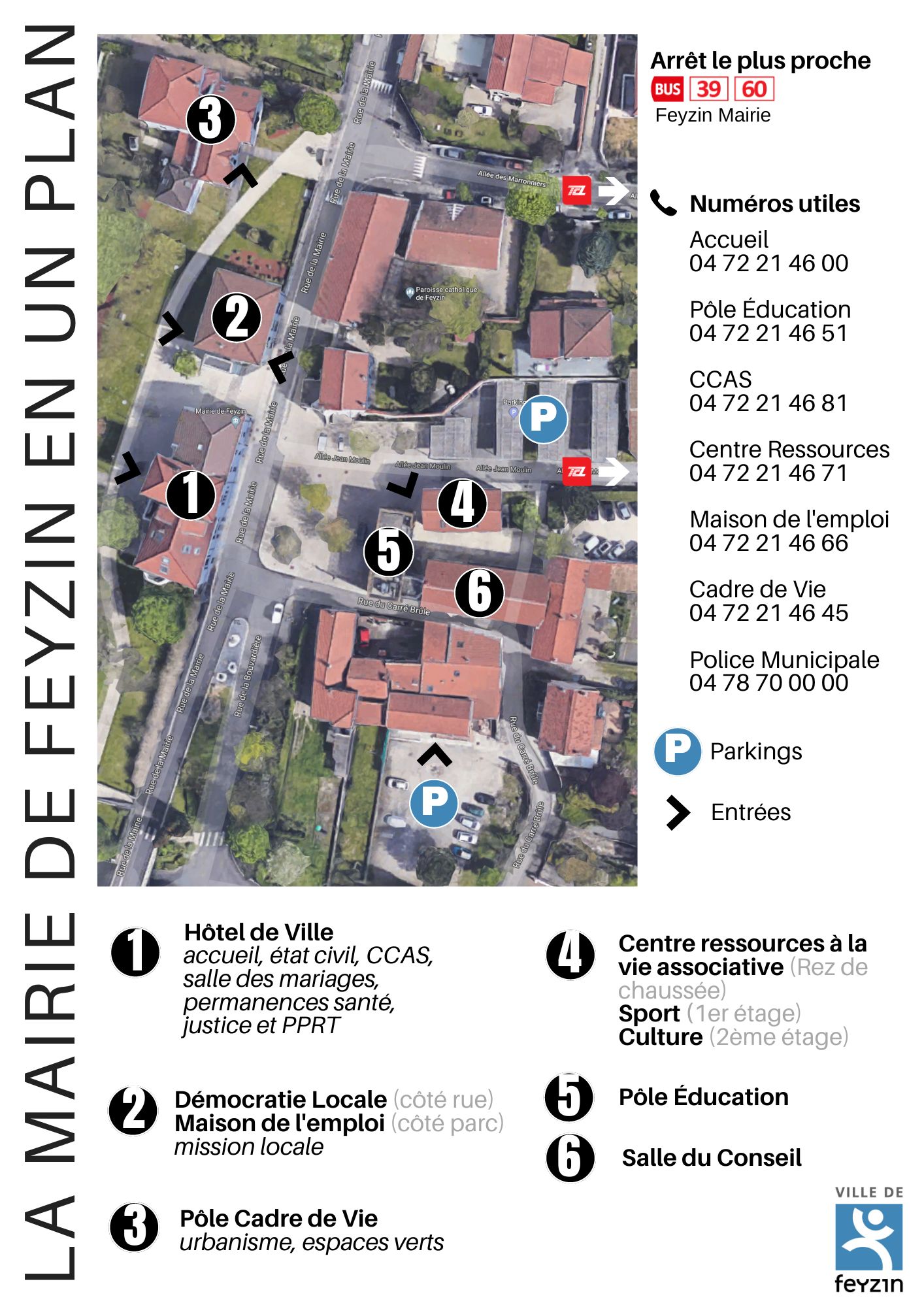 LA MAIRIE DE FEYZIN EN UN PLAN MAJ24