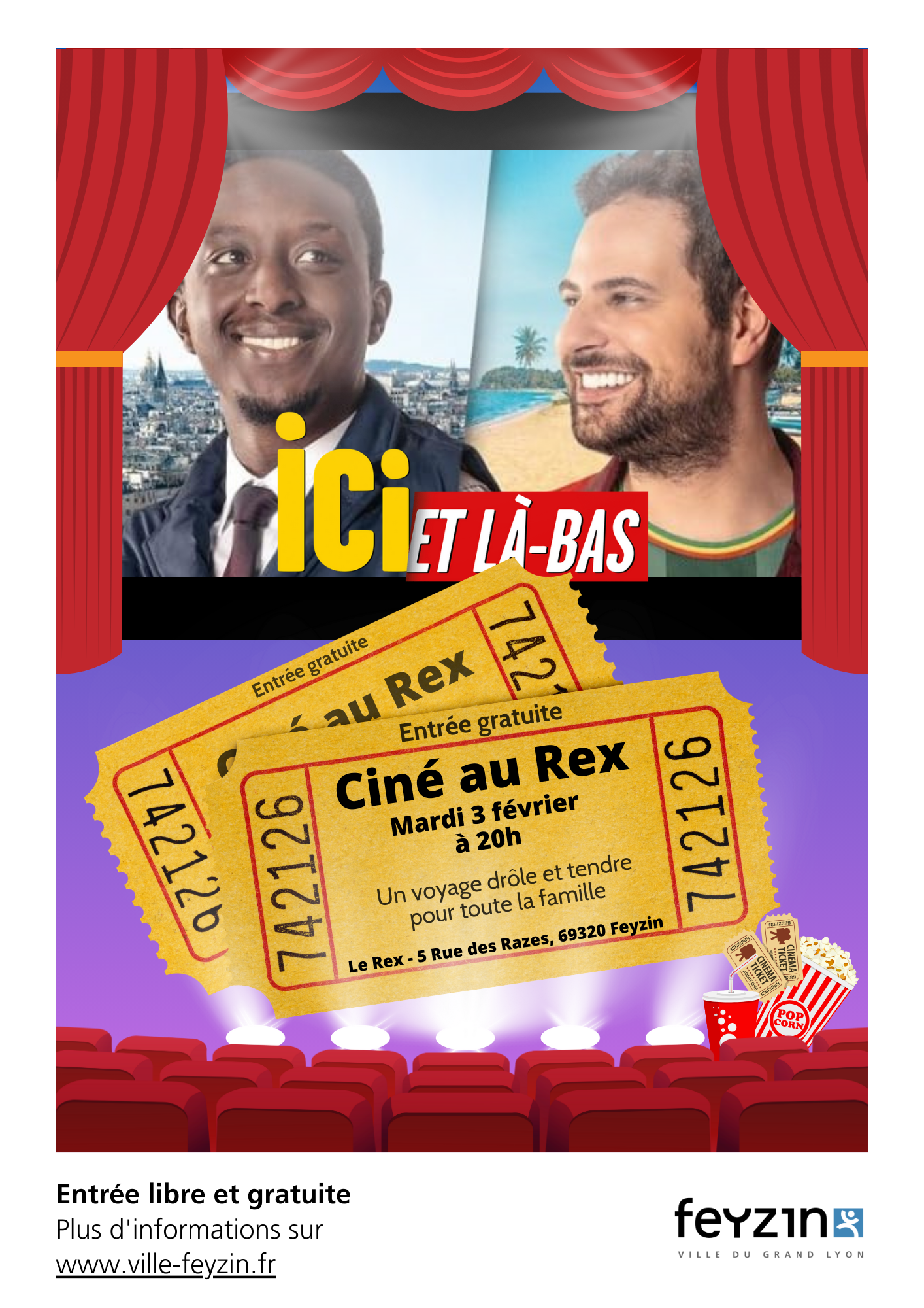 Ciné au Rex affiche VF Ici et la bas VF